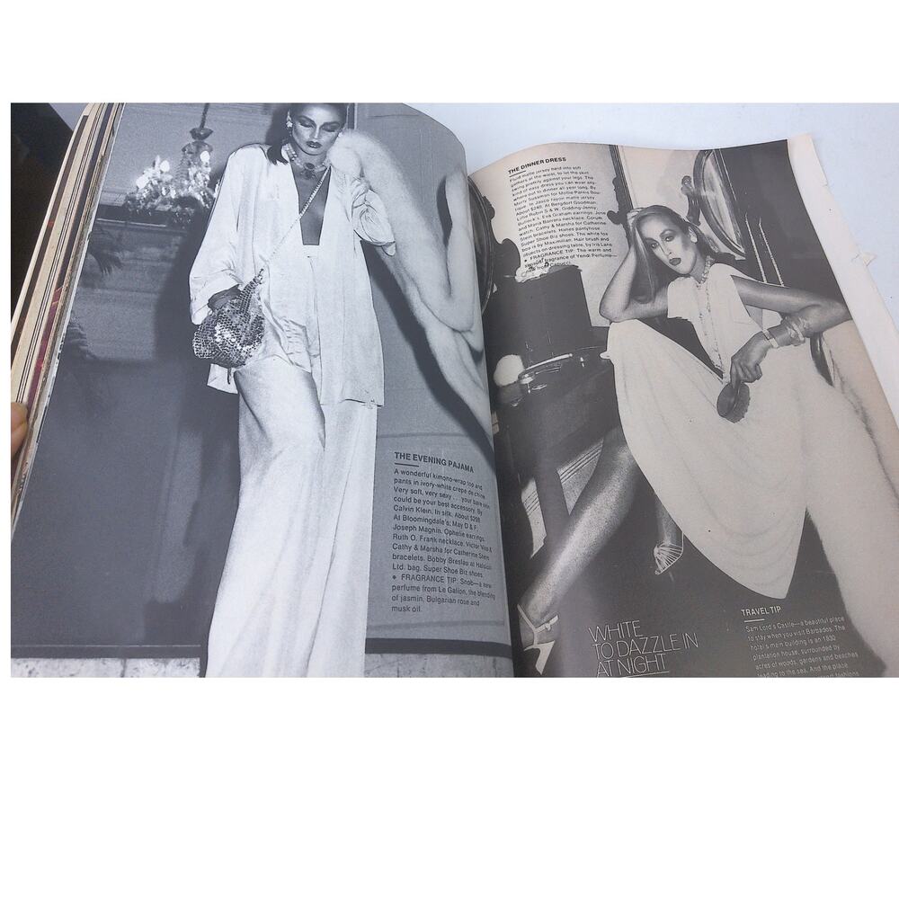 Vintage 1975 Harper's Bazaar Magazine Liza Minnelli Jerry Hall Fashion - Picture 3 of 11